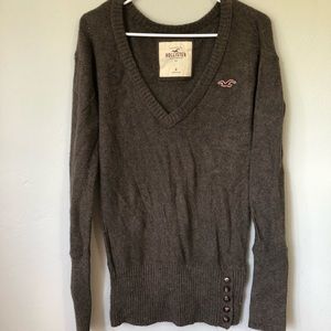 Hollister brown sweater